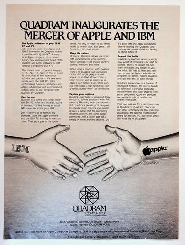 Quadram apple ibm xt - apple,