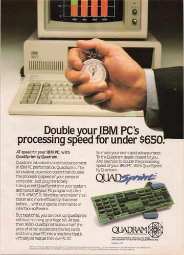Quadram quadsprint ibm - ibm, scheda