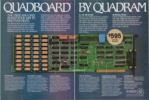 Quadram quadboard ibm - quadboard,